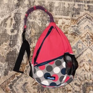 Kavu Rope Bag Crimson Dotty Pattern